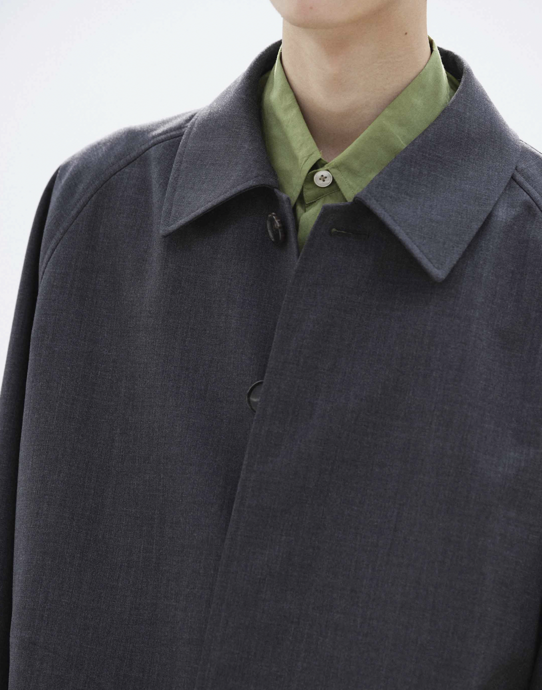 Auralee - BONDED TROPICAL WOOL ZIP BLOUSON (TOP BROWN) — EQUIPMENT